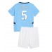 Manchester City John Stones #5 Hjemmedraktsett Barn 2024-25 Kortermet (+ Korte bukser)